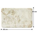 Monnhein  Mikrofiber Banyo Paspası, Kaymaz Taban, Makinede Yıkanabilir, Banyo Halısı (50x80)