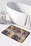 Monnhein  Mikrofiber Banyo Paspası, Kaymaz Taban, Makinede Yıkanabilir, Banyo Halısı (50x80)