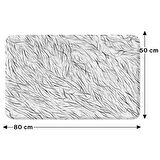 Monnhein  Mikrofiber Banyo Paspası, Kaymaz Taban, Makinede Yıkanabilir, Banyo Halısı (50x80)