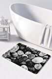 Monnhein  Mikrofiber Banyo Paspası, Kaymaz Taban, Makinede Yıkanabilir, Banyo Halısı (50x80)