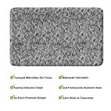 Monnhein  Mikrofiber Banyo Paspası, Kaymaz Taban, Makinede Yıkanabilir, Banyo Halısı