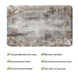 Monnhein  Mikrofiber Banyo Paspası, Kaymaz Taban, Makinede Yıkanabilir, Banyo Halısı (50x80)