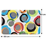 Monnhein  Mikrofiber Banyo Paspası, Kaymaz Taban, Makinede Yıkanabilir, Banyo Halısı (50x80)