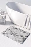 Monnhein 2'li Takım Banyo Paspası, Kaymaz Taban, Makinede Yıkanabilir, Banyo Halısı