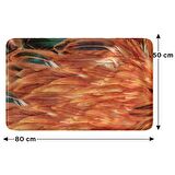 Monnhein  Mikrofiber Banyo Paspası, Kaymaz Taban, Makinede Yıkanabilir, Banyo Halısı (50x80)
