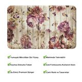 Monnhein  Mikrofiber Banyo Paspası, Kaymaz Taban, Makinede Yıkanabilir, Banyo Halısı (50x80)