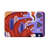 Monnhein  Mikrofiber Banyo Paspası, Kaymaz Taban, Makinede Yıkanabilir, Banyo Halısı (50x80)