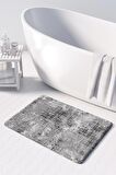 Monnhein  Mikrofiber Banyo Paspası, Kaymaz Taban, Makinede Yıkanabilir, Banyo Halısı