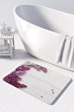 Monnhein  Mikrofiber Banyo Paspası, Kaymaz Taban, Makinede Yıkanabilir, Banyo Halısı