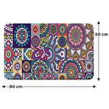 Monnhein  Mikrofiber Banyo Paspası, Kaymaz Taban, Makinede Yıkanabilir, Banyo Halısı (50x80)