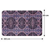 Monnhein  Mikrofiber Banyo Paspası, Kaymaz Taban, Makinede Yıkanabilir, Banyo Halısı (50x80)