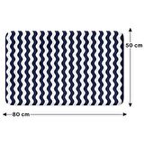 Monnhein  Mikrofiber Banyo Paspası, Kaymaz Taban, Makinede Yıkanabilir, Banyo Halısı (50x80)