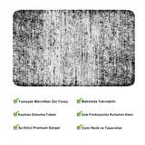 Monnhein  Mikrofiber Banyo Paspası, Kaymaz Taban, Makinede Yıkanabilir, Banyo Halısı (50x80)