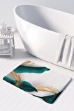 Monnhein  Mikrofiber Banyo Paspası, Kaymaz Taban, Makinede Yıkanabilir, Banyo Halısı