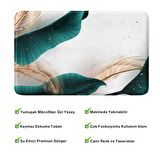 Monnhein  Mikrofiber Banyo Paspası, Kaymaz Taban, Makinede Yıkanabilir, Banyo Halısı