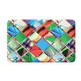 Monnhein  Mikrofiber Banyo Paspası, Kaymaz Taban, Makinede Yıkanabilir, Banyo Halısı (50x80)