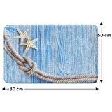 Monnhein  Mikrofiber Banyo Paspası, Kaymaz Taban, Makinede Yıkanabilir, Banyo Halısı (50x80)