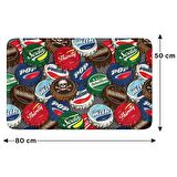 Monnhein  Mikrofiber Banyo Paspası, Kaymaz Taban, Makinede Yıkanabilir, Banyo Halısı (50x80)