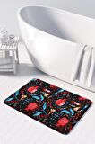 Monnhein  Mikrofiber Banyo Paspası, Kaymaz Taban, Makinede Yıkanabilir, Banyo Halısı