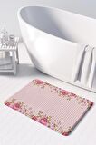 Monnhein 2'li Takım Banyo Paspası, Kaymaz Taban, Makinede Yıkanabilir, Banyo Halısı