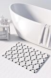 Monnhein  Mikrofiber Banyo Paspası, Kaymaz Taban, Makinede Yıkanabilir, Banyo Halısı