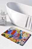 Monnhein  Mikrofiber Banyo Paspası, Kaymaz Taban, Makinede Yıkanabilir, Banyo Halısı