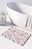 Monnhein 2'li Takım Banyo Paspası, Kaymaz Taban, Makinede Yıkanabilir, Banyo Halısı