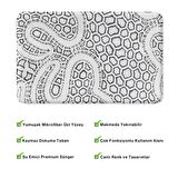 Monnhein  Mikrofiber Banyo Paspası, Kaymaz Taban, Makinede Yıkanabilir, Banyo Halısı