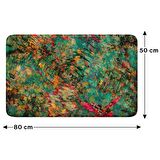 Monnhein  Mikrofiber Banyo Paspası, Kaymaz Taban, Makinede Yıkanabilir, Banyo Halısı (50x80)