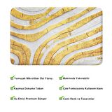 Monnhein  Mikrofiber Banyo Paspası, Kaymaz Taban, Makinede Yıkanabilir, Banyo Halısı (50x80)