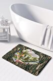Monnhein  Mikrofiber Banyo Paspası, Kaymaz Taban, Makinede Yıkanabilir, Banyo Halısı