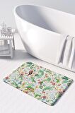 Monnhein  Mikrofiber Banyo Paspası, Kaymaz Taban, Makinede Yıkanabilir, Banyo Halısı (50x80)