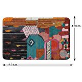 Monnhein  Mikrofiber Banyo Paspası, Kaymaz Taban, Makinede Yıkanabilir, Banyo Halısı