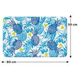 Monnhein  Mikrofiber Banyo Paspası, Kaymaz Taban, Makinede Yıkanabilir, Banyo Halısı (50x80)
