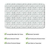 Monnhein  Mikrofiber Banyo Paspası, Kaymaz Taban, Makinede Yıkanabilir, Banyo Halısı