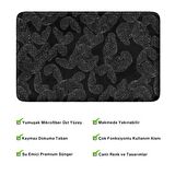 Monnhein  Mikrofiber Banyo Paspası, Kaymaz Taban, Makinede Yıkanabilir, Banyo Halısı
