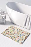 Monnhein  Mikrofiber Banyo Paspası, Kaymaz Taban, Makinede Yıkanabilir, Banyo Halısı