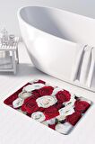 Monnhein  Mikrofiber Banyo Paspası, Kaymaz Taban, Makinede Yıkanabilir, Banyo Halısı