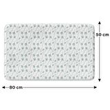 Monnhein  Mikrofiber Banyo Paspası, Kaymaz Taban, Makinede Yıkanabilir, Banyo Halısı (50x80)