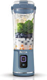 Ninja Blast taşınabilir mikser / blender / Smoothie makinesi, 530 ml bardak, sızdırmaz kapak, güçlü mini blender, kablosuz ve şarj edilebilir, buz ve meyve parçalayabilir, mavi, BC151EUNV