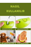 Buharlı Kedi Ve Köpek Tarağı, Yumuşak Silikon Başlıklı, Kedi Köpek Yıkama Fırçası