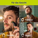 Philips OneBlade Pro 360 Face & Body – Elektrikli sakal kesici, tıraş makinesi ve vücut tıraş makinesi, 2 x 360 bıçak, 1 x 20 uzunluk ayarlı tarak, 1 x vücut kiti, 1 x şarj istasyonu, 1 x seyahat
