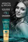 Bioxcin Keratin & Argan Onarıcı Şampuan 300ml + Bioxcin Kertin Argan Saç Bakım Kremi