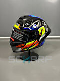 WOSEN Ws-202 Güneş Vizörlü Çene Açılır Kask B1 (Şeffaf Vizörlü)