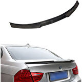 Blueoto Bmw E90 3 Serisi M4 ( 2005-2012 ) Abs Plastik Yarasa Bagaj Üstü Spoyler Parlak Siyah Boyalı Spoiler
