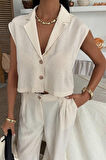 Zoe Crop Yelek Takım 9744-08