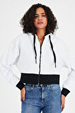 ALEXANDERGARDI KAPÜŞONLU POLAR CROP HIRKA (B23-36302-EKRU)