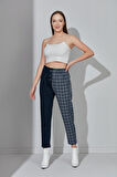 ALEXANDERGARDI ÇİFT RENKLİ BELİ LASTİKLİ PANTOLON (B21-12800)