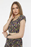 ALEXANDERGARDI DESENLİ CROP TOP (B21-31100)