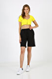 ALEXANDERGARDI DÜĞMELİ CROP T-SHİRT (B21-5025)